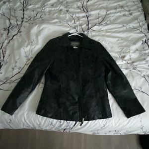 Black Wilson’s Leather Jacket with removable liner. Genuine leather
